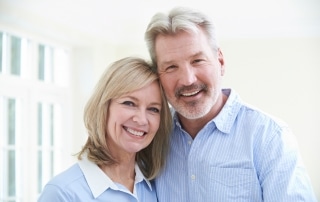 Portrait of mature couple smiling